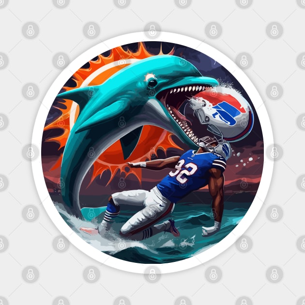 Miami dolphins team Magnet by strong chinese girl